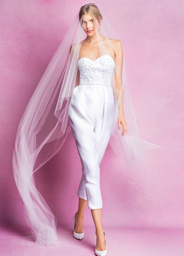 婚礼设计师的婚礼灵感帅炸了！这些裤装婚纱你敢尝试吗？